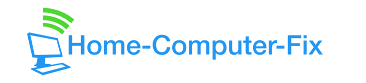 home-computer-fix computer repair business logo